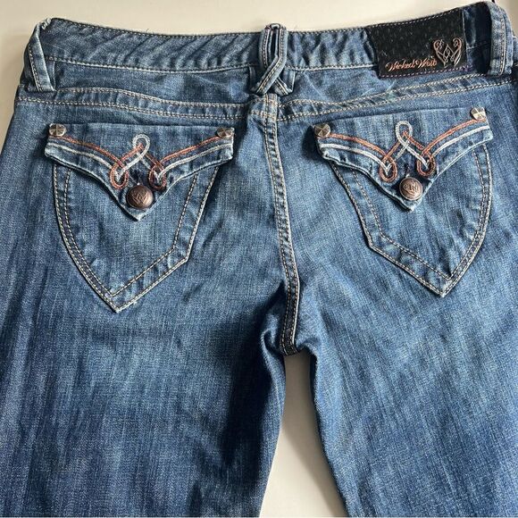 Wicked West Jeans Boot Cut Sz 30 - Picture 8 of 9